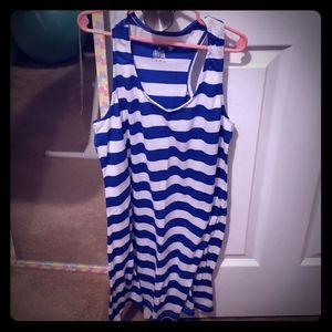 Womens striped tank dress